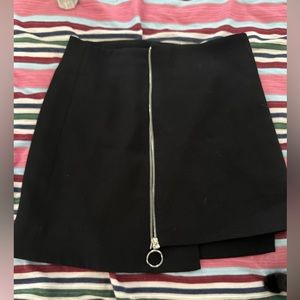 Black mini skirt